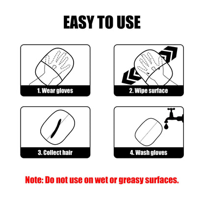 Pet hair removal glove instructions 
