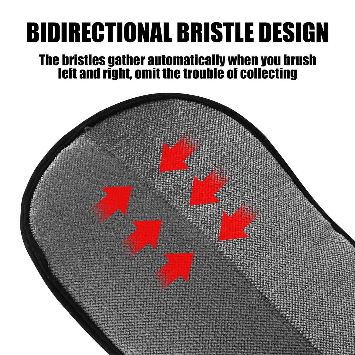 Pet hair removal glove silicone bristles close-up