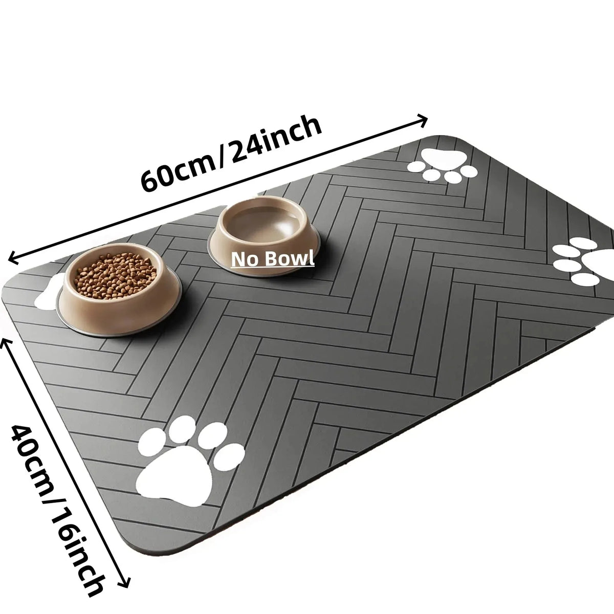 Absorbent pet feeding mat largest size